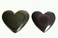 Serce z obsydianu tęczowego (delikatna ochrona, rozwój duchowy, praca ze snami, czakra serca), przecena - wady kamienia